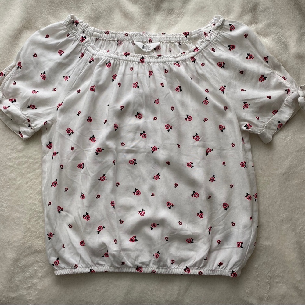 H&M Girls Flowered Top